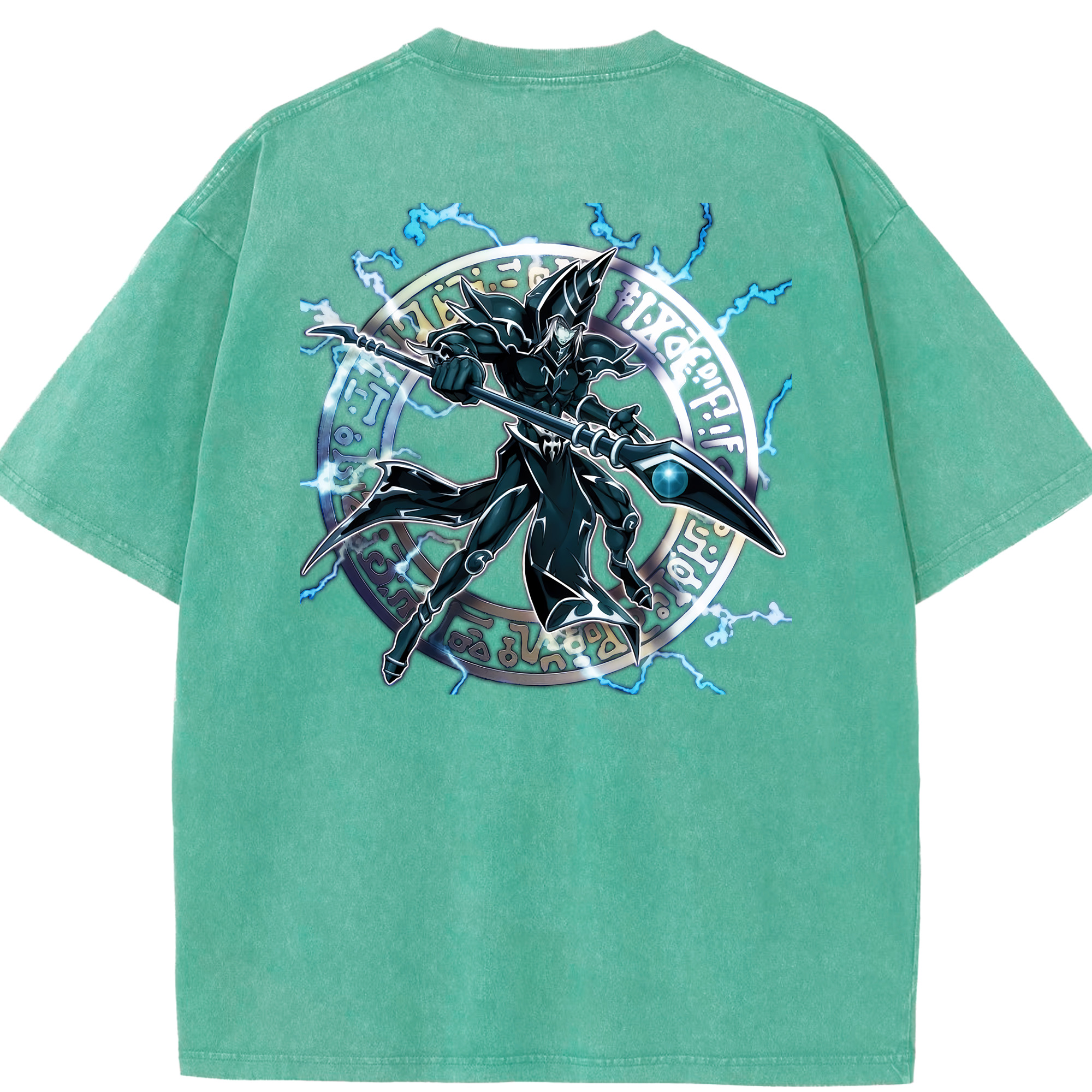 （画像用） 遊☆戯☆王 Yu-Gi-Oh! 綿100% ヴィンテージ風 半袖Tシャツ（背面プリント）